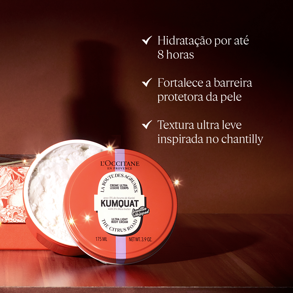Creme Corporal Ultra Light Karité Kumquat 175ml, , large image number 5